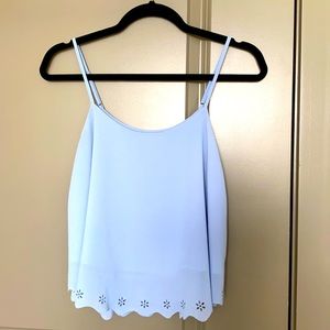 Periwinkle spaghetti strap tank, size small